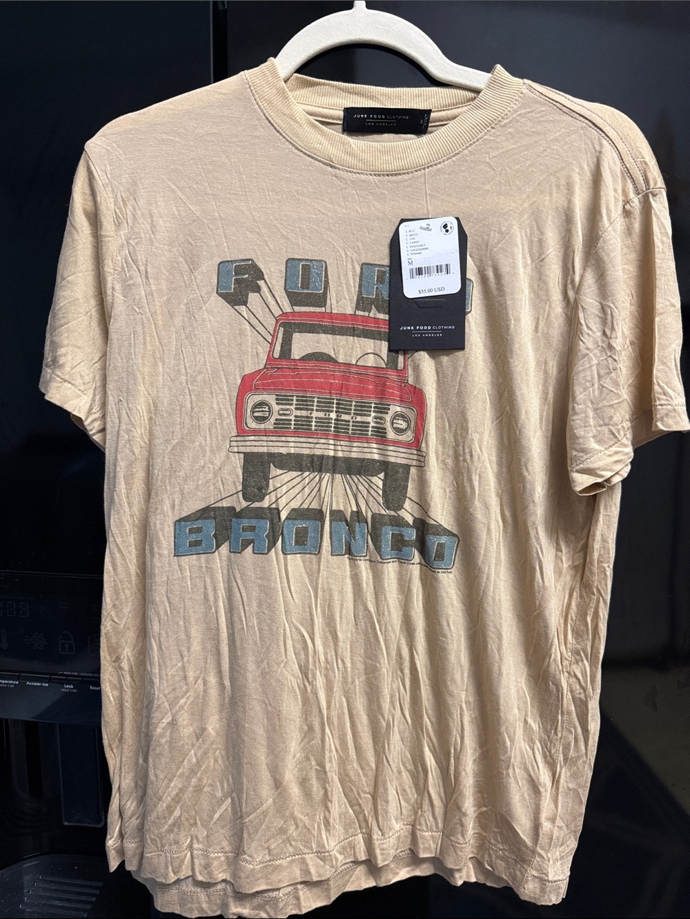 Free People WOMEN’s Vintage-Inspired Beige Ford Bronco Graphic Tee NWT